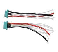 Fabater Green 9+2 Plugs MPX Connector Cable Male Female for RC Fixed Wing Plane Drone, 15cm Wire, DC 500V 60A/30 Durable Long Service Life
