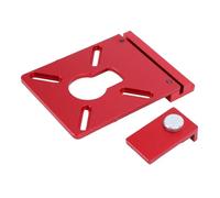 Fabater Guides Rail Adapter for Powertec , Festools , Wen Router, Etc, Aluminum Alloy Track Saw Guides Rail with Stop and Adjustment Wrench