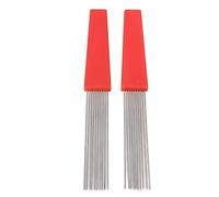 Fabater Guiro Scraper Brush, Ergonomic Handle Stainless Steel Latin Percussion Comb, Comb Style Guiro Scraper Brush with Clear Sound for Band Live Performance Party Concert Beginners