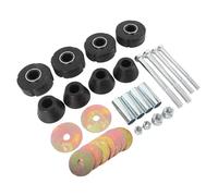 Fabater Gummi -Boccola Kit That Supports the Improved Traction Cabin for 1/2 Tons of Trucks, Smooth Black Finish, Number or C677204 to Isolate the Cabin and Keep the Traction