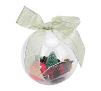 Fabater Hanging Snow Globe Christmas Decoration with Sewing Scene, Fade-Resistant Plastic Snow Globe for Festive Interior Decoration, Versatile Hanging for a Festive Atmosphere (A)