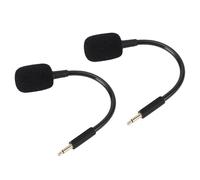 Fabater Headset Microphone, Clear Sound Noise Cancelling Detachable Boom Plug and Play Replacement Microphone, 3.5mm with Gold Plated Plug and Oxygen Free Copper for Headset