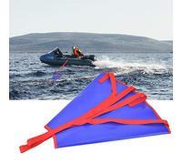 Fabater Heavy Duty PVC Drift Sock Sea for Canoe Kayak, Sea Brake System with Traction Rope Buoy Floating Ball, Stable Boat Fishing Stabilizer, Tear Resistant Portable Design, Easy (Blue)