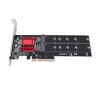 Fabater High Speed Dual M.2 NVMe PCIe Adapter for Efficient Data Transfer in PCs with Bracket 2230 2242 2260 2280 22110