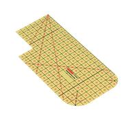 Fabater High Temperature Resistance Hot Hem Ruler 160℃ Plastic Heat Resistant Measuring Tool for Electric Iron Sewing Quilting Home Ironing (HR2010-S)