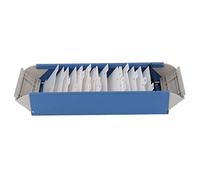 Fabater Index Card Holder, 800 Capacity A to Z Alphabetical Sorting, Extendable Business Card File Organizer Box with Transparent Cover for Office Desk Credit Storage Organization (Blue)