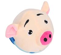 Fabater Interactive Bouncing Jump Ball for Dogs, USB Rechargeable Singing Pet Toy Ball with Soft Fabric, Cartoon Pig Doll That Jumps, Slaps and Throws, Washable & Removable Cover for (Jumping pig in