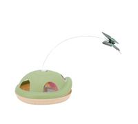 Fabater Interactive Rotating Cat Toy with Teaser Wand for Endless Fun and Bonding Time, Suitable for Cats Safe Plastic Construction