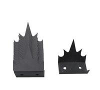 Fabater Iron Security Fence Spikes 12 Pack, Anti Climb Anti Intrusion with Two Layer Rust Coating, Thief Fence Spikes for Home Wall Protection, Durable Intruder Deterrent