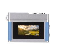 Fabater Keychain Camera, 12MP 1080P LED Fill Light Multiple Filters Mini Digital Camera Retro Snap with 0.96 Inch HD Screen for Travel Party Vlog (Blue)