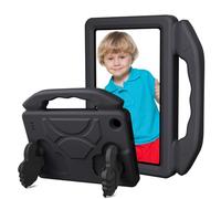 Fabater Kids Case for Fire HD7 2015 2017 2019, Lightweight Shockproof Kid-Friendly Cover with Thumb Shaped Kickstand and Carry Handle, Soft Durable EVA Protective Cover (Black)
