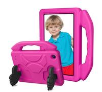 Fabater Kids Case for Fire HD7 2015 2017 2019, Lightweight Shockproof Kid-Friendly Cover with Thumb Shaped Kickstand and Carry Handle, Soft Durable EVA Protective Cover (Rose Pink)
