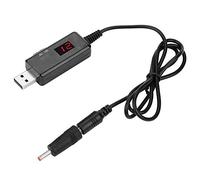 Fabater KWS-912VUSB Step-up Converter Cable, USB 9V to 12V Step Up Cable Adjustable DC To Dc Transformer Converter With Switch(9V-12V), USB Boost Voltage Converter Cable