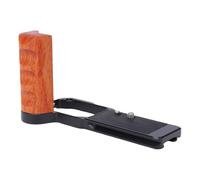 Fabater L Shape Handle Grip for ZR, Ergonomic Rosewood Grip | CNC Machined Aluminum, Non-slip Bottom Pad, Standard 1/4 Inch Screw Mount, Compatible with Arca Tripod Head