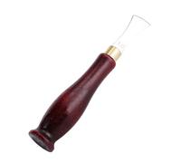 Fabater Leather Edge Creaser Tool, 1mm 2mm Stainless Steel Leather Crimping Edge Slot Line Device for Strap Decoration, Shallow Slot Line Trimmer for Corner Creasing (Wooden + Stainless Steel)