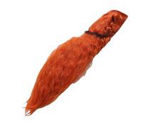 Fabater Long Curly Wig, Orange Black Curly Wigs, Adjustable Net Fashionable Elegant Versatile Synthetic Hair for Women Female Daily Party Use (Orange)