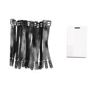 Fabater Luggage Tags, 18 Set Glossy Rounded 2 Sided Easy Heat Transfer Sublimation Blanks, Travel ID Tags with Hanging Ropes for Suitcases Backpacks Schoolbags Sports Equipment and