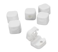Fabater Magnetic Cable Clips Stable Wire Holder for The Desk Home Office -Tar with Adhesive Pillow for Decent Cable Management Organizers for Different (White)