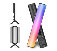Fabater Magnetic RGB Light Wand, Handheld LED Video Light Stick, 2600mAh 1800K-9000K 20 Effect Dimmable Camera Tube for Video Recording Studio Photography TikTok YouTube Vlog