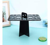 Fabater Makeup Brush Drying Holder Black, 26 Hole Brush Air Drying Rack with 4 Large 6 Medium 16 Small Slots, Fast & Organizer Stand for Cosmetic Brushes, Protect Shape