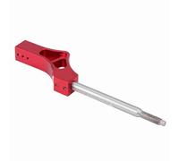 Fabater Manual Shift Knob Extension, Adjustable Height Shift Lever Extension 170mm Aluminum Alloy Stainless Steel for Stick Vehicle, Quicker Short Stroke Action, Easy (Red)
