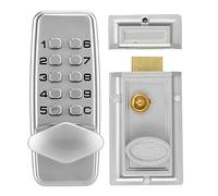 Fabater Mechanical Code Lock, Anti-Violent Damage Password Lock, Security Coded with 2 4 Digits Zinc Alloy Case for Indoor Outdoor Door