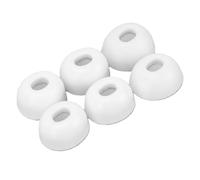 Fabater Memory Foam Eartips, 3 Pairs S M L Size Replacement for Ambient Noise Blocking Secure Fit and Comfort Wear Earbud Tips, Noise Isolating Ear Tips with Textured Silicone Eartips (White)