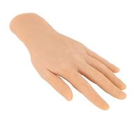 Fabater Men's Silicone Male Hand Model, Left Hand, Soft Flexible, Lifelike, Reusable, Easy to Clean, Ideal for Artists, Prop Makers, Performers, Jewelry Display