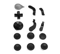 Fabater Metal Joystick Replacement for One Series 2 Controller, Premium Metal Paddles and Thumbsticks Accessory Kit with Silicone Buttons, Swap Adjustable Height Gamepad Mod (Black)