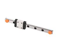 Fabater MGN7C-100-1R Linear Guide Rail Bearing Steel Linear Motion Guideway with Carriage Block, Mini Slide Rail for CNC Machine Tools & 3D Printer