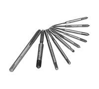 Fabater Micro Taps Set 10Pcs High Speed Steel Mini Thread Machine Tap Kit for Clocks Watches M1-M3.5 Tapping Tool for Smooth Tapping Experience