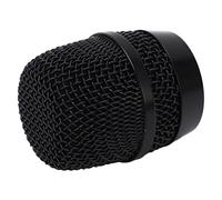 Fabater Microphone Grill, 2.48in, Stainless Steel Mesh, Black, Screw On | Mic Windscreen Replacement, Built In Cotton, Fits BBS666, Reduces Popping, Studio Recording Podcast