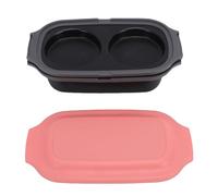 Fabater Microwave Grill Pan, Quick Heat Microwave Egg Cooker, Kitchen Addition for Single Servings, Breakfast Maker for Grilling, Frying, Crisping Meat, Bacon, Pancakes & Veggies