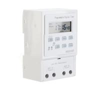 Fabater Mini AC 1W 30A Digital Timer Switch, Programmable Control Timing Switch for Home Appliances, 16 ON/OFF Settings Daily, with LCD Display and Keyboard Lock