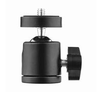 Fabater Mini Ball Head Tripod Mount, 1/4 Inch Screw, 360 Degree Rotation, | Camera Mount Adapter, Aluminum Alloy, 90 Degree Tilt, for DSLR DV LED Light, Tripod Monopod Light Stand