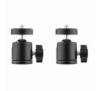 Fabater Mini Ball Head Tripod Mount, 1/4 Inch Screw, 360 Degree Rotation, | Camera Mount Adapter, Aluminum Alloy, 90 Degree Tilt, for DSLR DV LED Light, Tripod Monopod Light Stand
