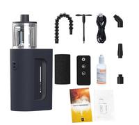 Fabater Mini Fog Machine Powerful 30W Smoke Control 5 Levels Smoke Density Dust Tyndall Dry Ice Effects Adjustable Airflow for Photography Live Streams Stage Performances White