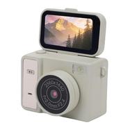 Fabater Mini Keychain Camera, 48MP 2560x1440P Thumb Digital Camera with 1.47 Inch 180° Flip Screen, Small Retro Digital Cameras for Travel Collectible Gift