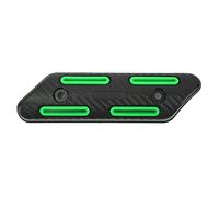 Fabater Motorcycle Exhaust Pipe Heat Shield Universal 27-51mm Adjustable Anti Scalding Protector for R1 R3 R25 NMAX ATV Mountain Bike Scooter Carbon Fiber Style (Green)