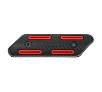 Fabater Motorcycle Exhaust Pipe Heat Shield Universal 27-51mm Adjustable Anti Scalding Protector for R1 R3 R25 NMAX ATV Mountain Bike Scooter Carbon Fiber Style (Red)