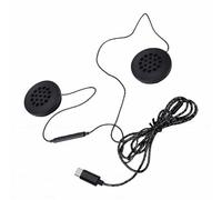 Fabater Motorcycle Helmet Headset, Wired Helmet Speaker with 1.2M Cable, Hands Free, Inline Control and Microphone, Wired Sports Headset Helmets Earphone for Motorcycle Riding