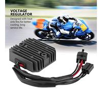 Fabater Motorcycle Voltage Regulator Rectifier for VT 600, Preventing Over Charging Battery, Heat Sink Fins Cooling, Solid-State Electronic Component, Black Aluminum Alloy,