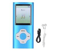Fabater MP3 MP4 Player, 1.8 Inch Color Screen HiFi Sound Music Player with E Book Voice Record, Built in Speaker, Expandable Up to 128GB, Video Music for Sports Travel (Blue)