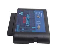 Fabater MS to MD Game Card Converter, Plug and Play Multi Platform Game Video Cassette Converter, Burner Card with ABS Material for Mega Drive and Compatible Gaming Consoles (Black Transparent)