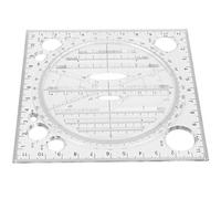 Fabater Multi Function Drawing Ruler, Fast Accurate Drawing No Auxiliary Lines Acrylic Art Design Ruler, Template with Intuitive Angle Length Reading for Designers Artists