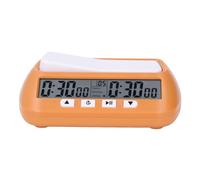 Fabater Multifunctional Portable Chess Timer, Professional for Chess Match Go Games, Material (Yellow)