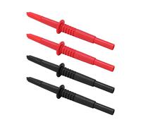 Fabater Multimeter Testing Probe with Banana Plug, 2Set PA Brass Lantern Tip Test Probes 4mm for Automotive Sensors, 1000V 32A Heavy Duty Insulated Needle Probe for Voltage Testing and
