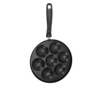 Fabater Non-Stick Egg Pot with 7 Holes for Preparing Breakfast in The Home Kitchen, Heat Resistant Handle, Stainless Steel Material