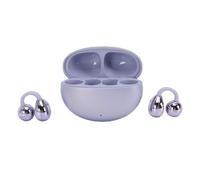 Fabater Open Ear Earbuds, Bluetooth 6.0 ANC ENC Noise Cancelling Wireless Bluetooth Earbuds, Comfortable Noise Cancelling with Secure Fit for Small Ears and Glasses Wearers (Purple)