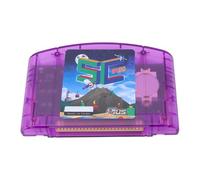 Fabater Open Source Game for N64, SummerCart64 Compatible Flash Cart with 32GB Memory Card and USB Type C, Supports N64 64DD Games and Multi System ROMs (Purple Transparent)